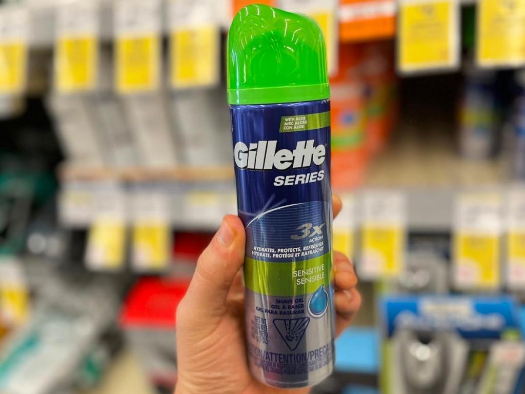 gillette series shave gel for sensitive skin in store