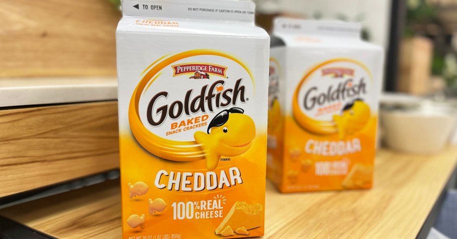 Goldfish Crackers Cartons Only $5.98 Shipped on Amazon | Lots of Flavors!