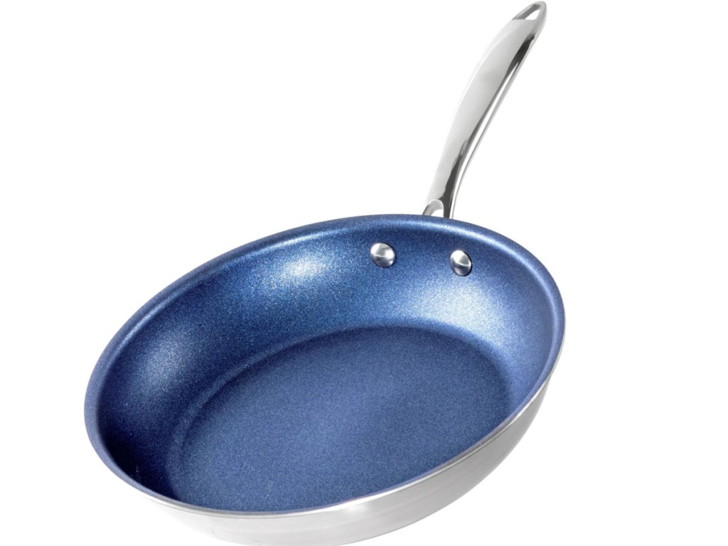 Granite Stone Diamond 12 in. Stainless Steel Blue Tri-Ply Base Premium Nonstick Chef’s Quality Frying Pan