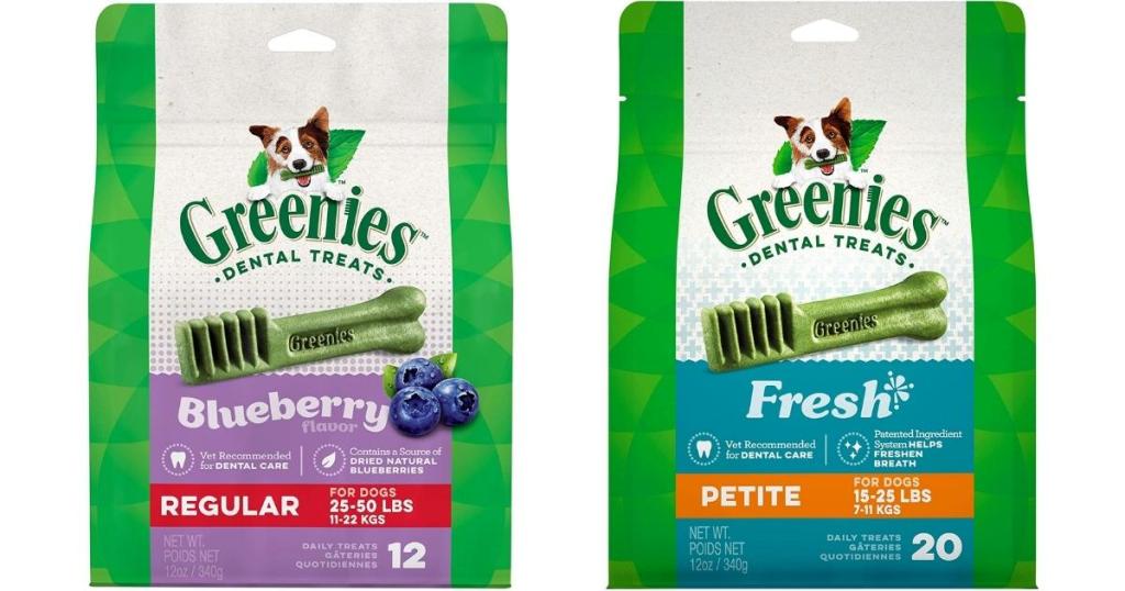 greenies blueberry and fresh dental dog treats