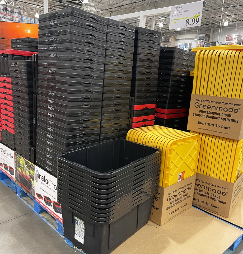 Greenmade 27Gallon Storage Totes w/ Lids Only 8.99 at Costco
