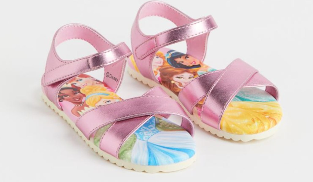 pink disney sandals