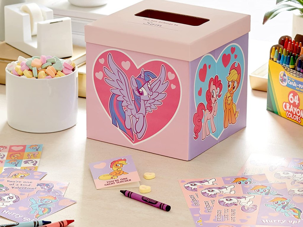 Hallmark Valentines Day Cards for Kids w/ Mailbox My Little Pony