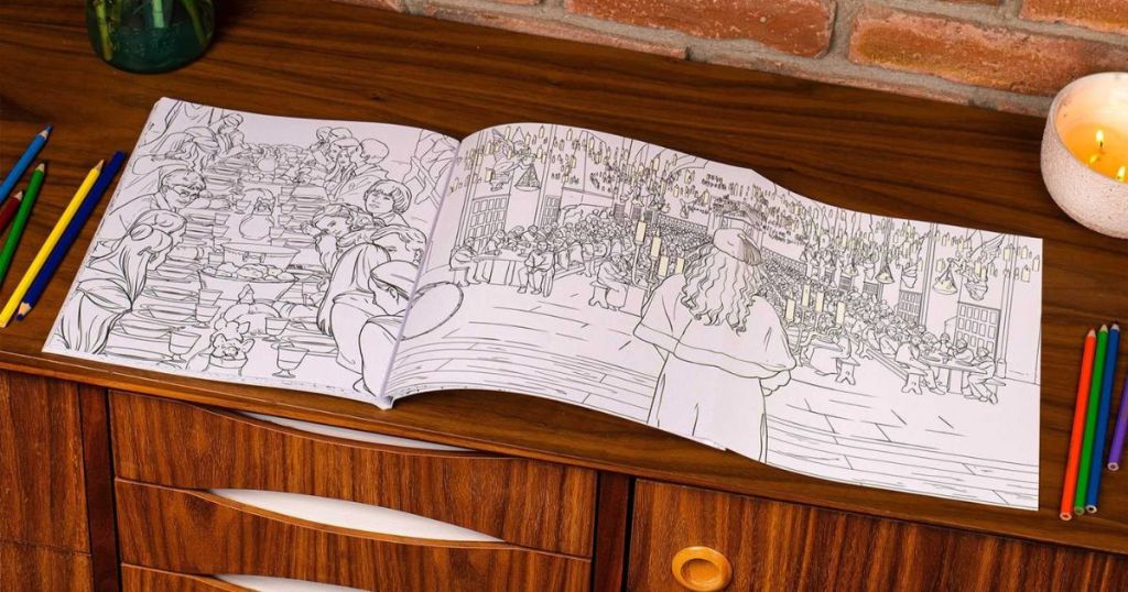 Harry Potter Glow in the Dark Adult Coloring Book