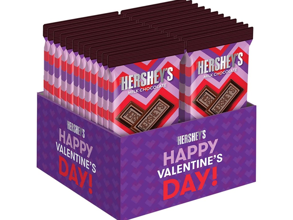 Hershey's 24-Count Valentine's Day 3.5oz Milk Chocolate Candy Bars