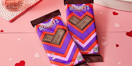 LARGE Hershey’s Valentine’s Day Milk Chocolate Candy Bar 24-Count Only $25 Shipped on Amazon (Just $1.04 Each)