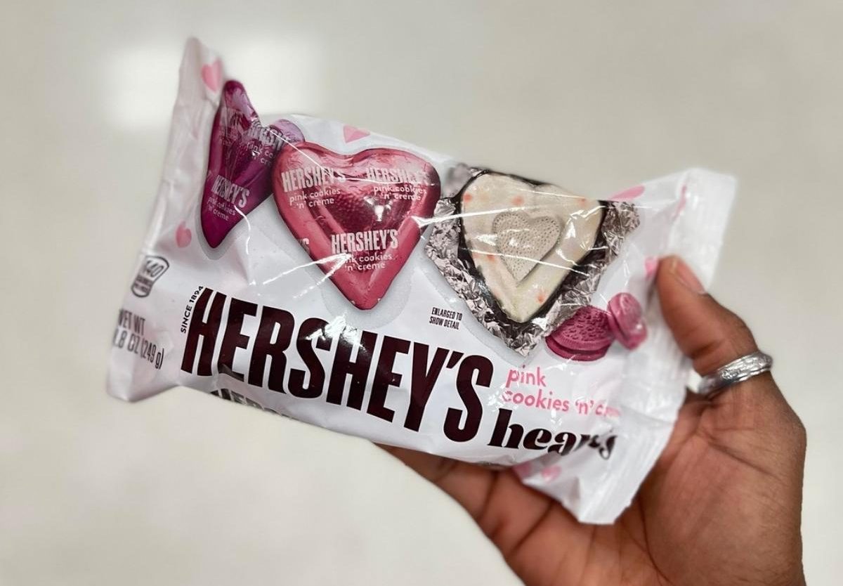 hershey's cookies 'n creme hearts bag