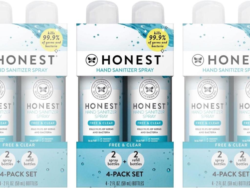 the honest company hand sanitizing spray pack