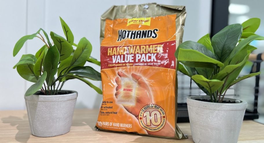 Hothands warmers value pack on a counter