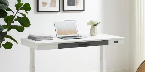 Insignia Adjustable Electric Standing Desk Only $259.99 Shipped on BestBuy.com (Regularly $390)