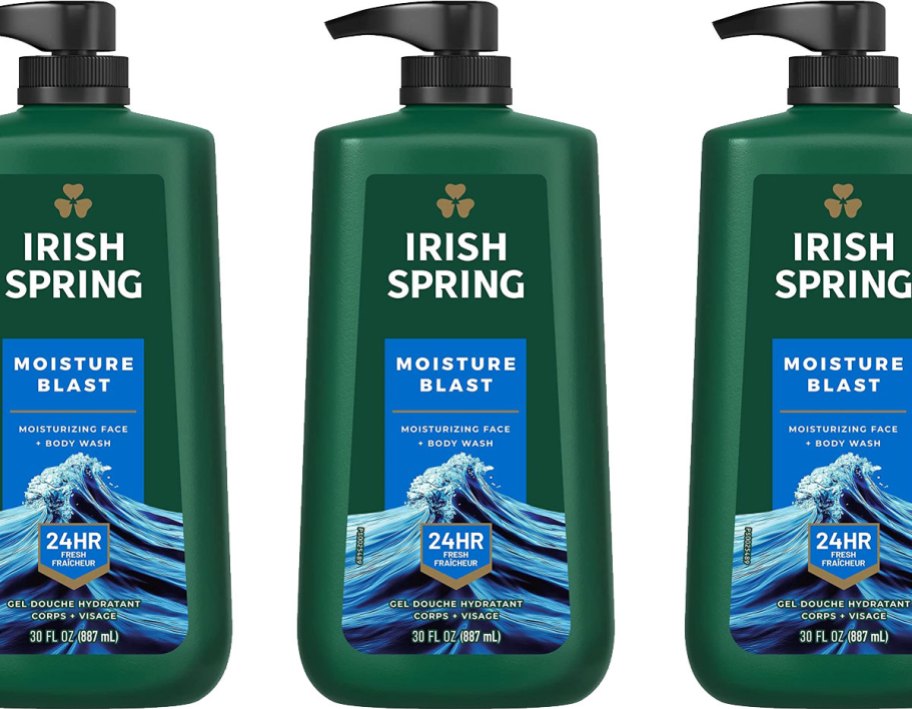 large bottles of irish spring body wash