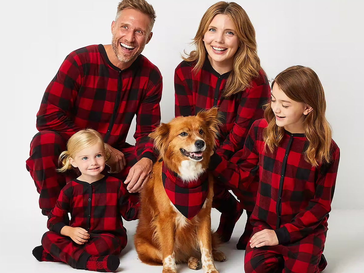 JCP family matching christmas pajamas