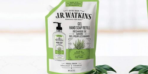 ** J.R. Watkins Hand Soap Refill Pouches 6-Pack Only $19 Shipped on Amazon | Just $3.17 Each