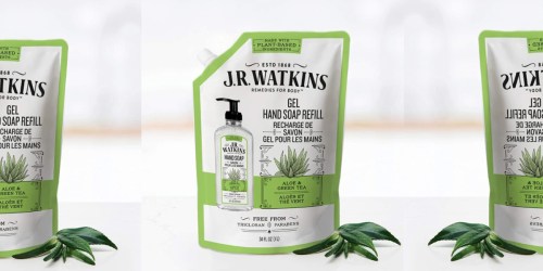 J.R. Watkins Gel Hand Soap Refill Pouch 6-Pack Just $19 Shipped on Amazon (Regularly $36) | Only $3.16 Each