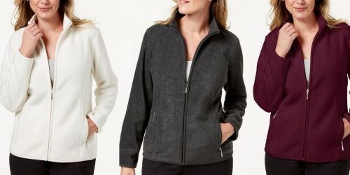 Women’s Fleece Jackets from $18.60 on Macy’s.com (Regularly $47)