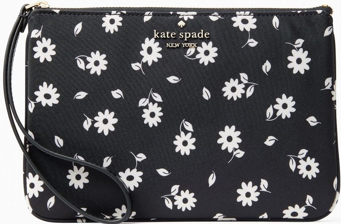 black and white floral Kate Spade crossbody
