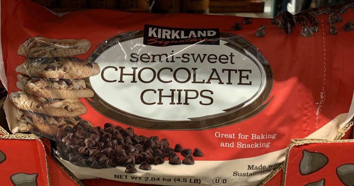 bag of kirkland semi-sweet chocolate chips