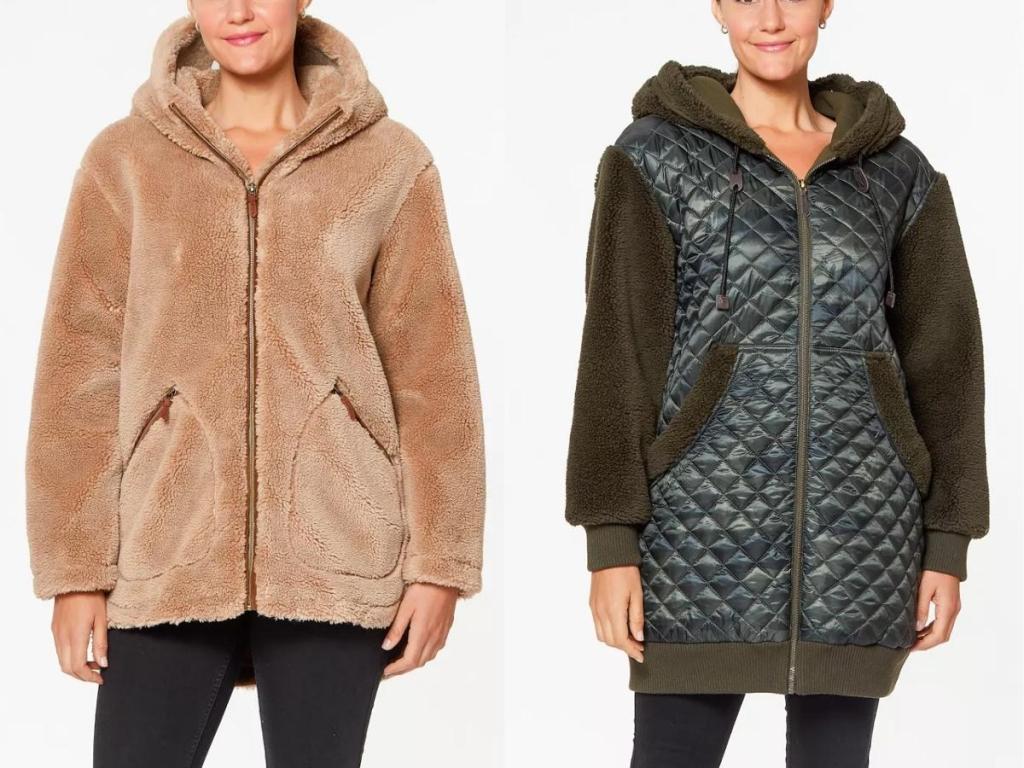 koolaburra by ugg quilted puffer and faux fur jackets