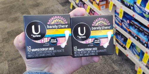 TWO U by Kotex Everyday Liners 18-Count Boxes Just 41¢ Each After CVS Rewards