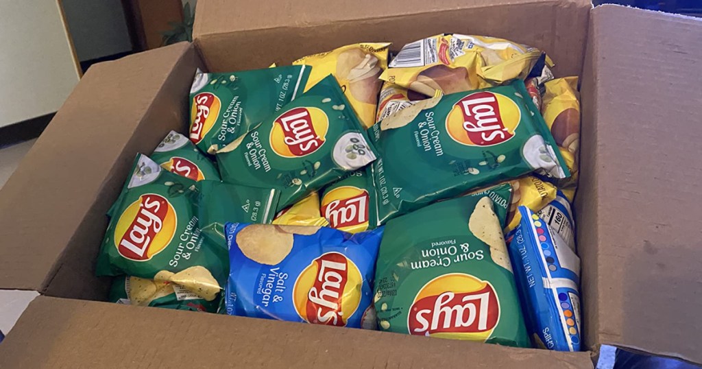 Lay's Potato Chip Variety Pack 40 Count displayed in its box