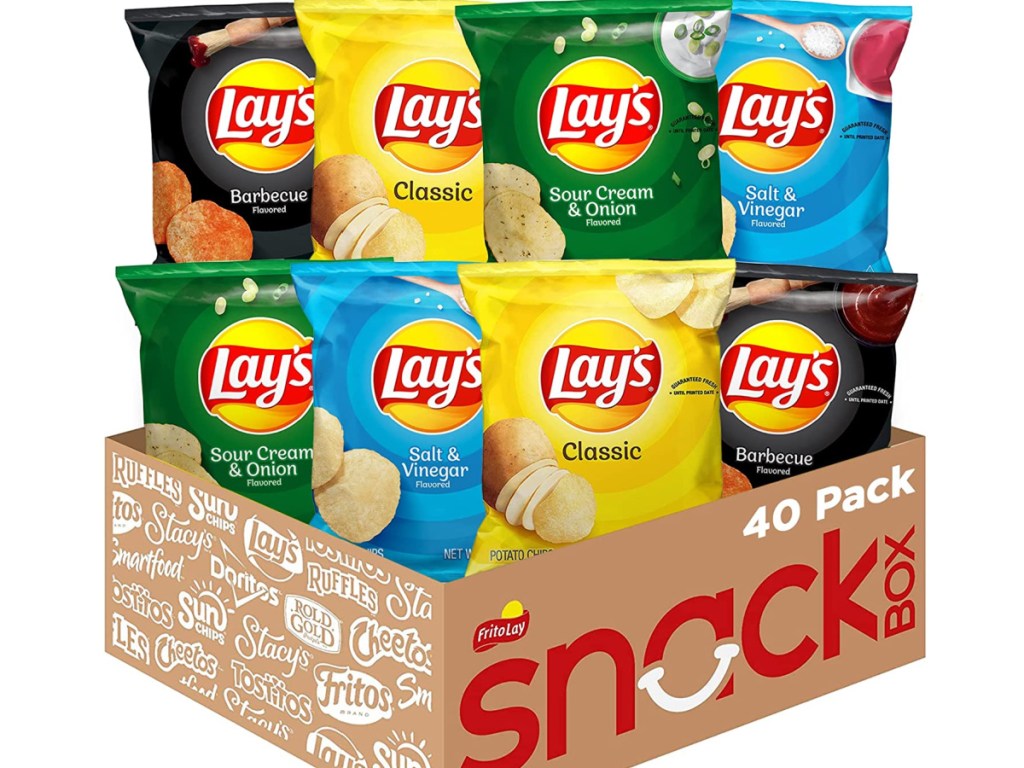 Lay's Potato Chip Variety Pack 40 Count in its box