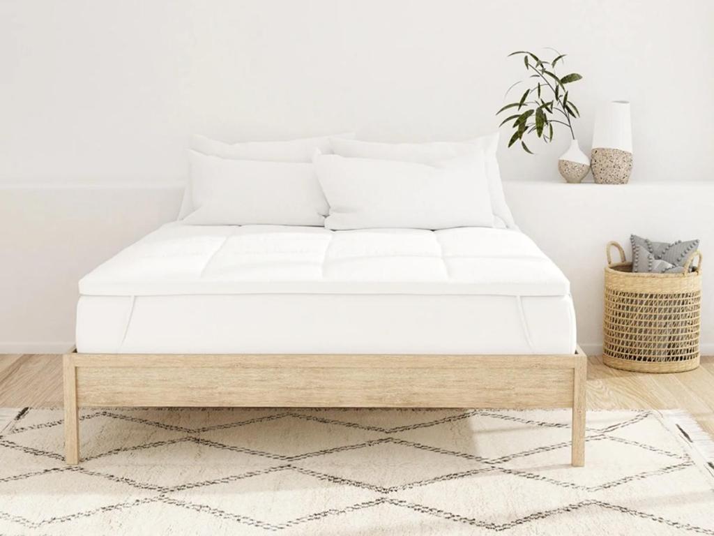 linens and hutch Overfilled Plush Mattress Topper