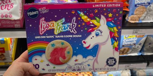 Pillsbury Lisa Frank Unicorn Sugar Cookie Dough Available at Target (Safe to Eat Raw!)