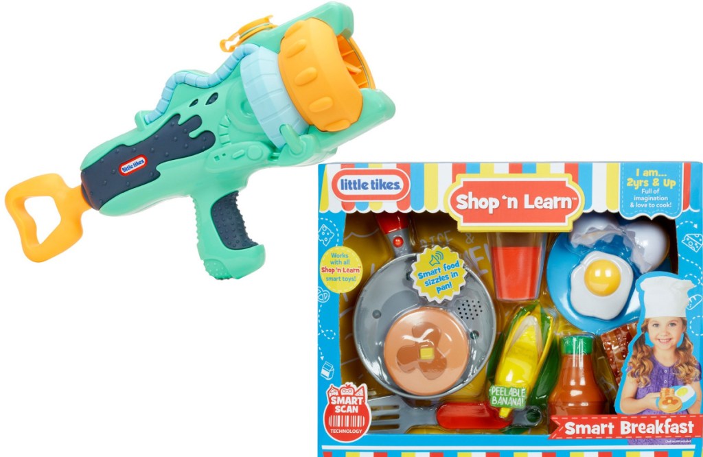 Little Tikes My First Mighty Blaster Spray Blaster and Little Tikes Shop n Learn Breakfast