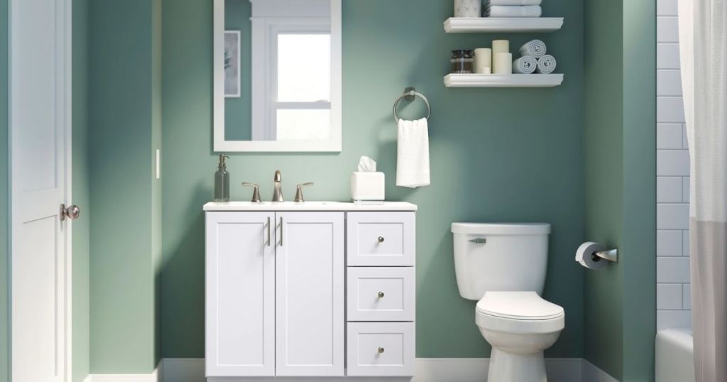 lowe's style selection davies bathroom vanity with mirror