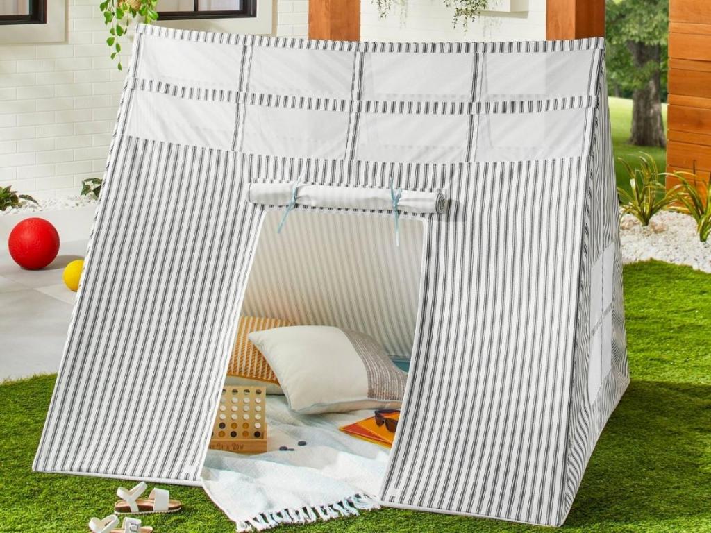 Hearth & Hand with Magnolia Kids Striped Stargazing Play Tent