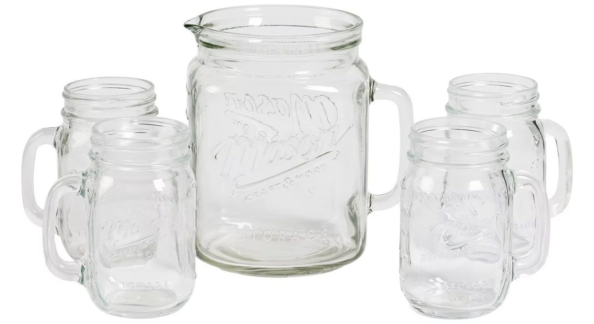 Mason Craft & More 5-Piece Glass Drinkware Set