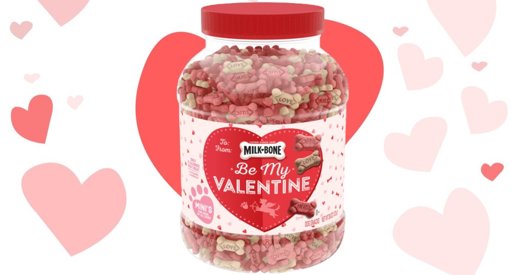 Valentine's Day themed dog treats