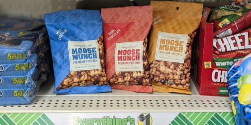 Moose Munch Popcorn Snack Bags Only $1 at Dollar Tree