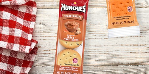 Munchies Peanut Butter Sandwich Crackers Variety 32-Pack Only $11 on Amazon