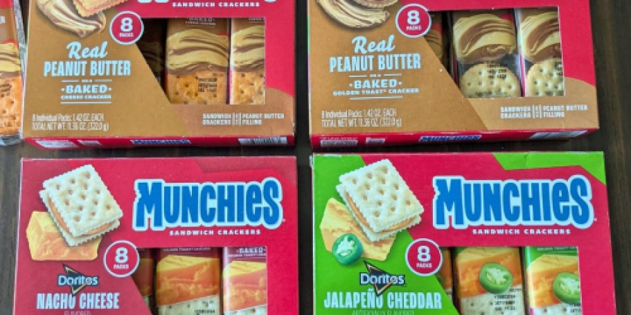 Munchies Sandwich Crackers 32-Count Variety Pack Only $11.56 Shipped on Amazon