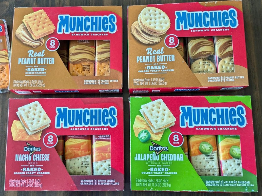 Munchies Sandwich Crackers 32-Count Variety Pack Only $11.56 Shipped on Amazon