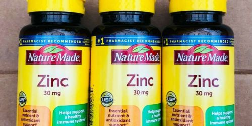 Save BIG on Nature Made Vitamins w/ Stacking Amazon Discounts – Zinc Just $1.37 Each Shipped!
