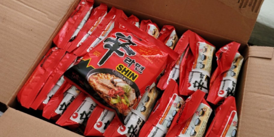 Nongshim Spicy Ramen Noodles 20-Pack Just $13 Shipped on Amazon (Only 66¢ Each)