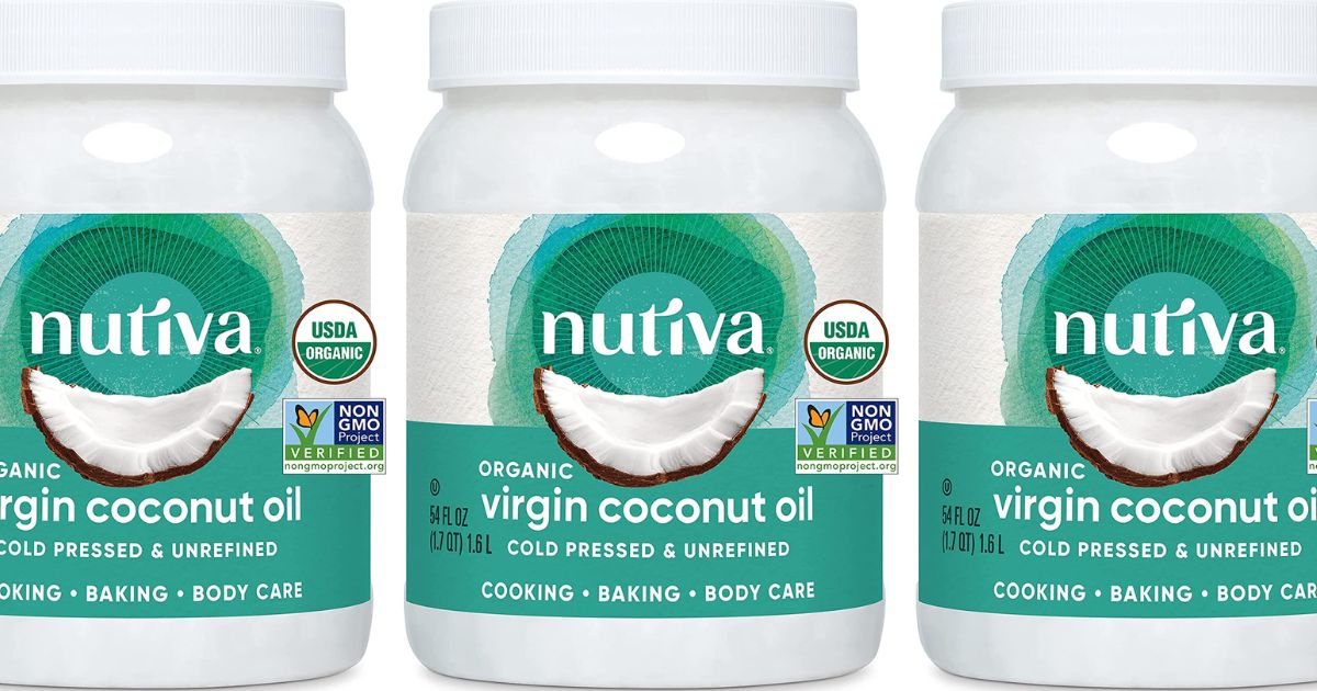 Nutiva Organic ColdPressed Coconut Oil 54oz Jar Only 16 Shipped on Amazon
