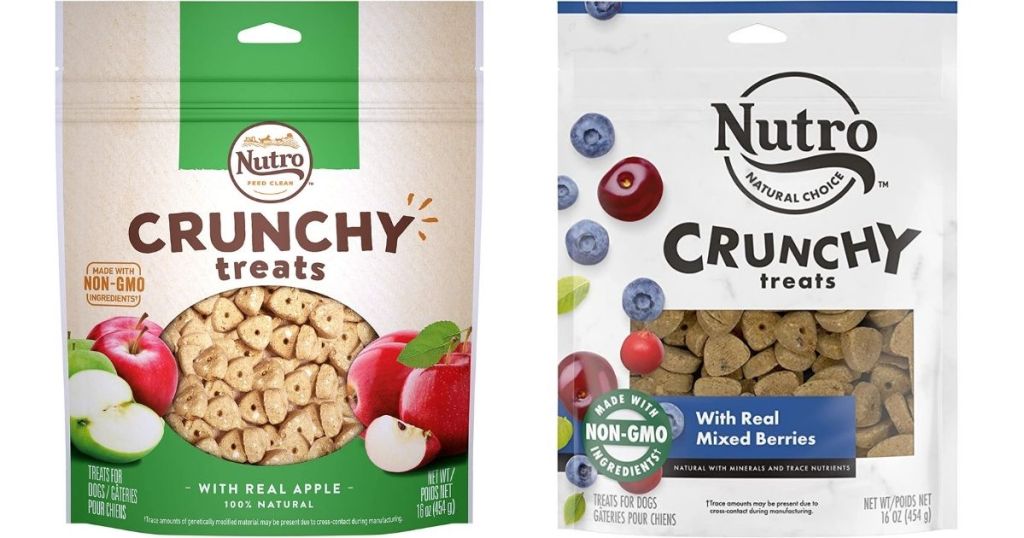 Nutro Crunch Treats Apple and Mixed Berry