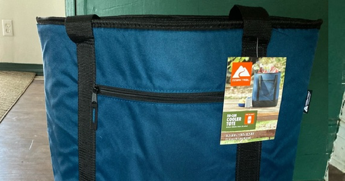 BRAND NEW Ozark Trail 50 Can Insulated Cooler Shopping Tote Bag Door Dash Hot
