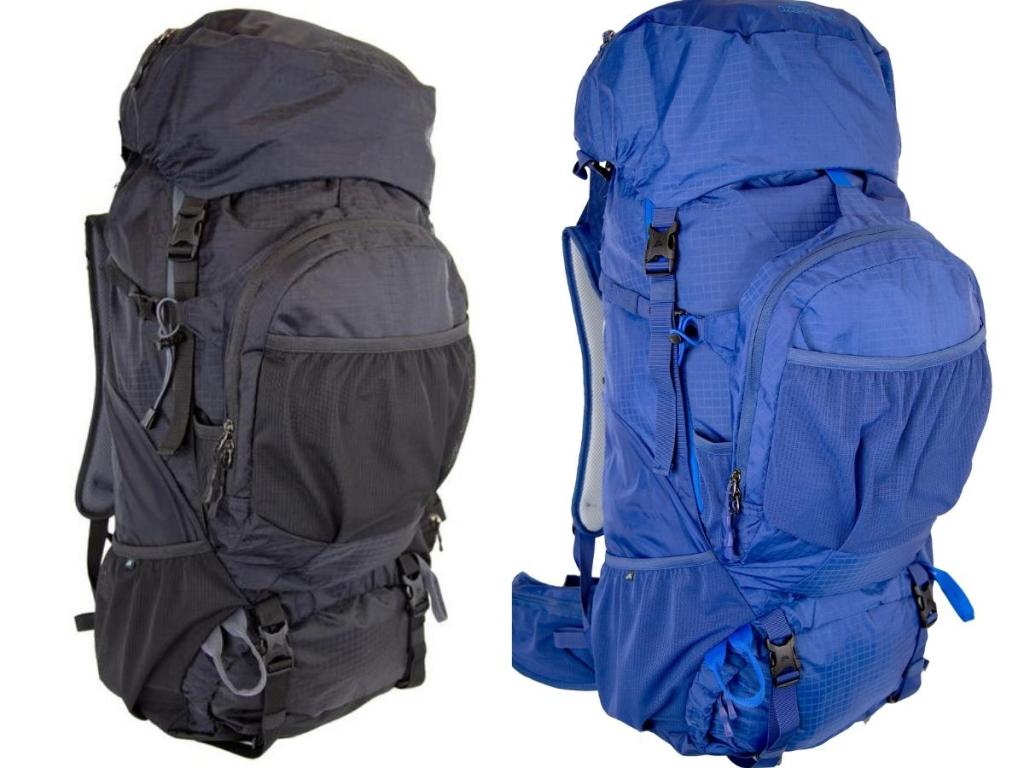 ozark trail himont black and blue backpacks