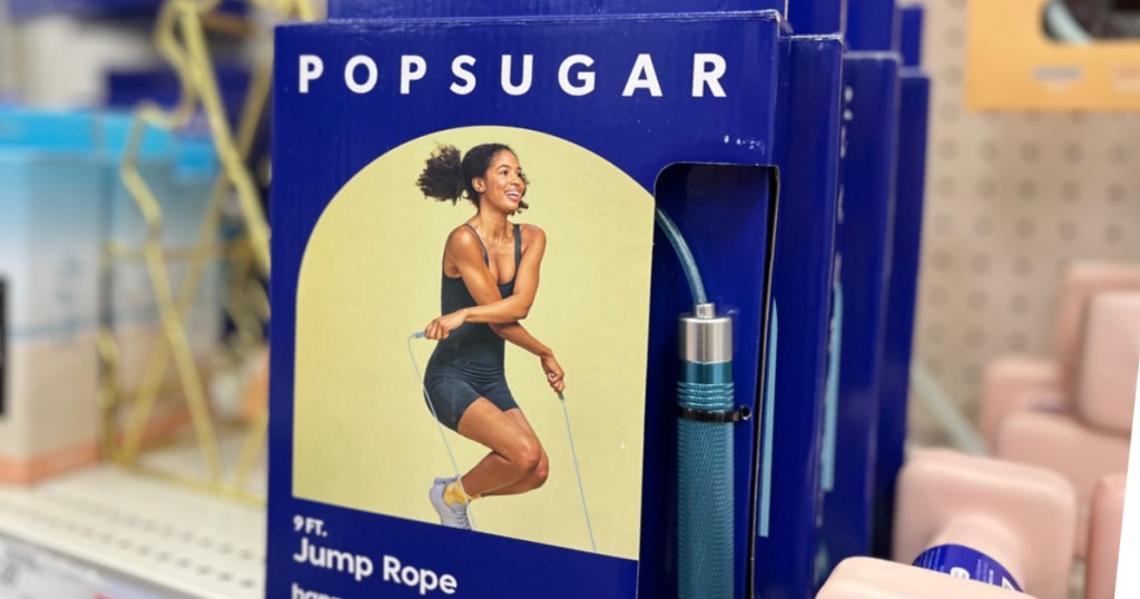 blue box with girl jumping rope on front 