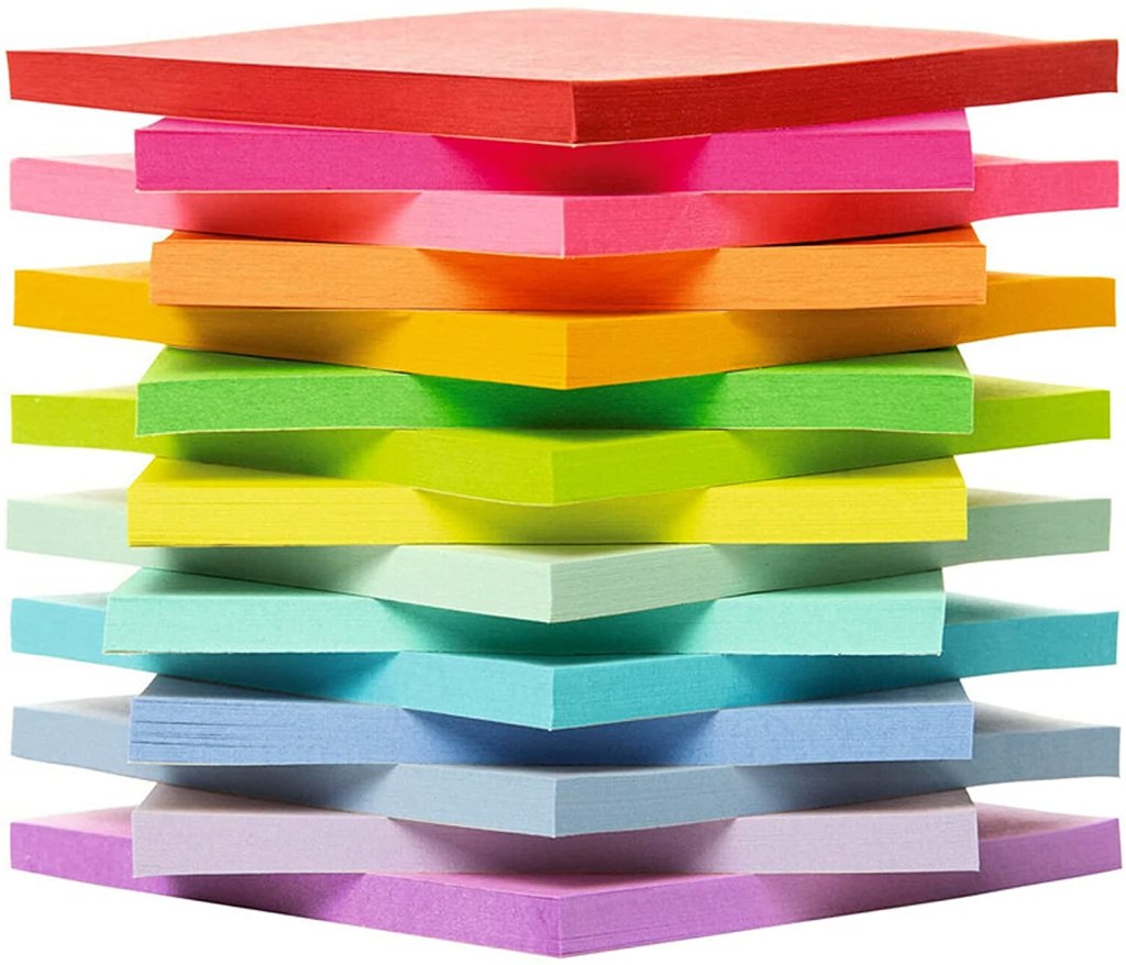 Post-It pads in Stack