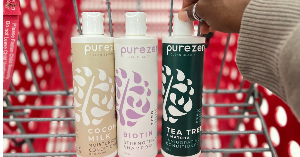 Purezero Shampoos in Target cart