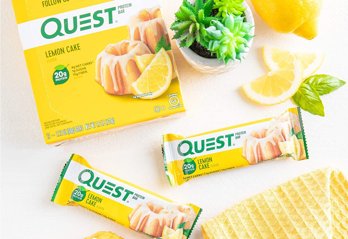 Quest Nutrition Protein Bar, Lemon Cake 12 Count