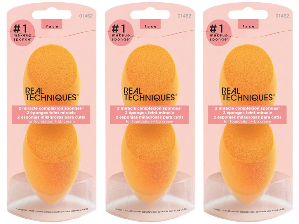 Real Techniques Miracle Complexion Sponge Makeup Blender 2-Pack