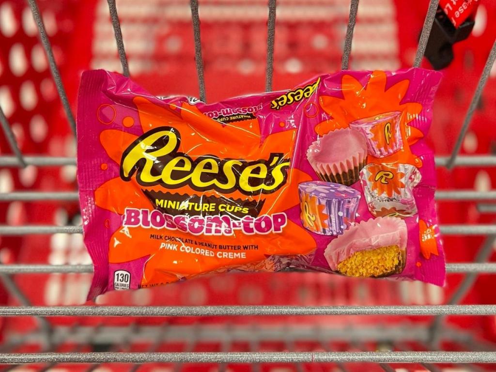 bag of Reese's Peanut Butter Blossom Top Miniature Cups