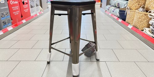 Industrial Metal 24″ Bar Stool Only $29.99 at ALDI