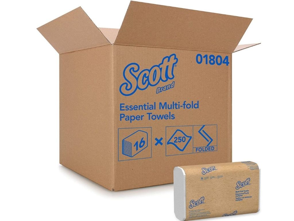 Scott paper towels in box